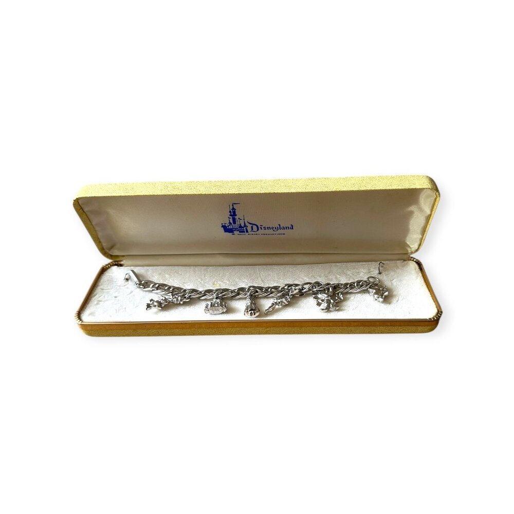 Vintage‎ Disney Souvenir Charm Bracelet – Original Box –Circa 1955-1960s